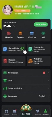 Veer Game betting history